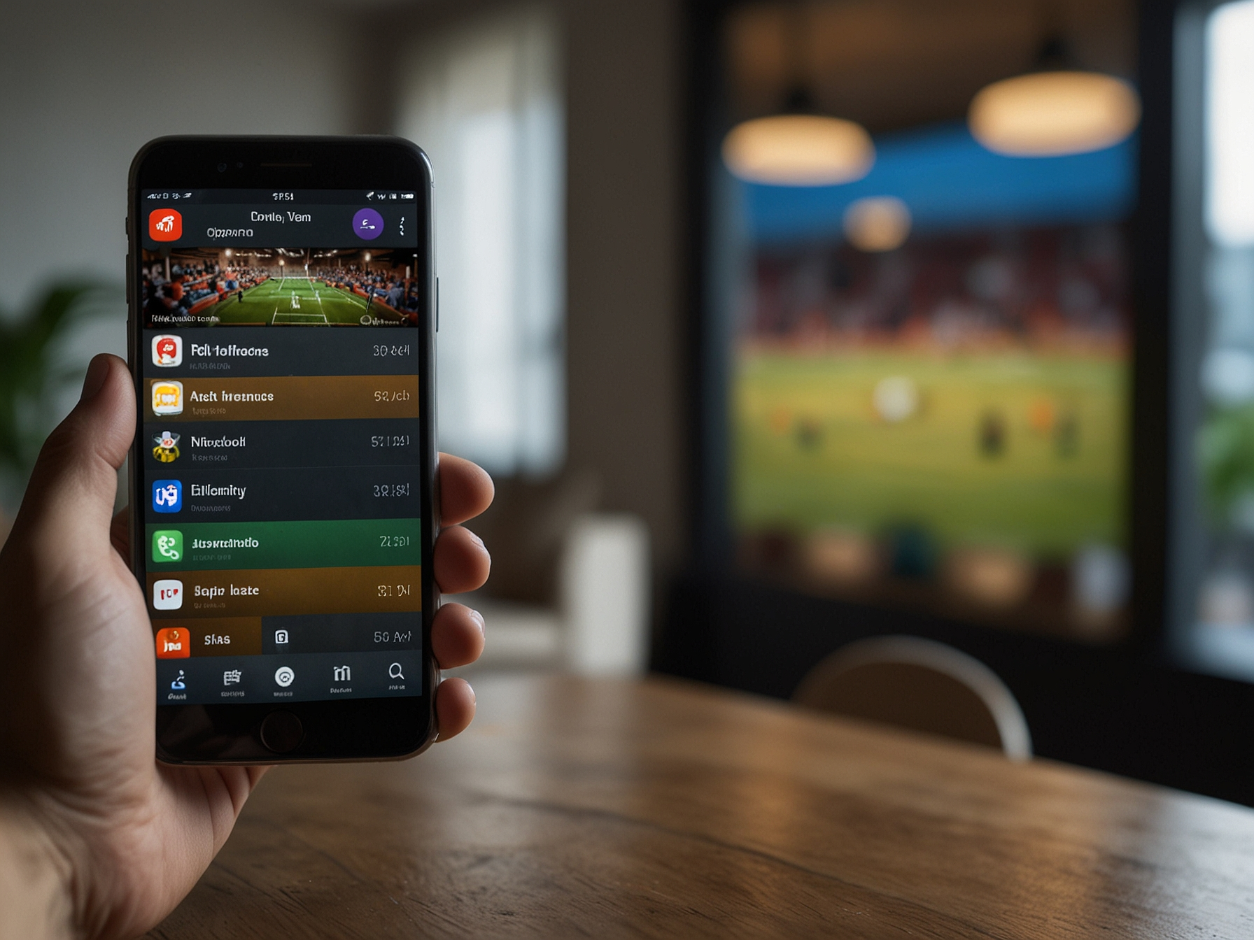 Person using Betwinner mobile app with push notifications